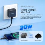oraimo PowerCube 20W GaN Wall Charger Kit with Type-C to Type-C Cable