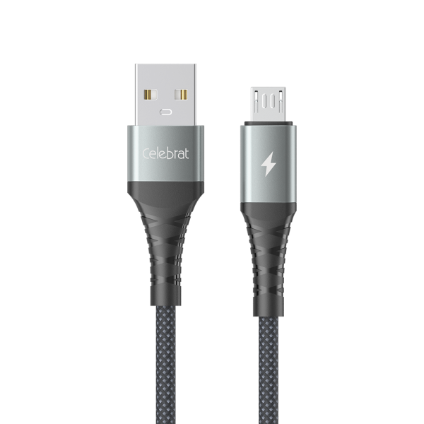 Celebrat CB-40-A-M 3A Fast Charging Braided Micro USB Cable