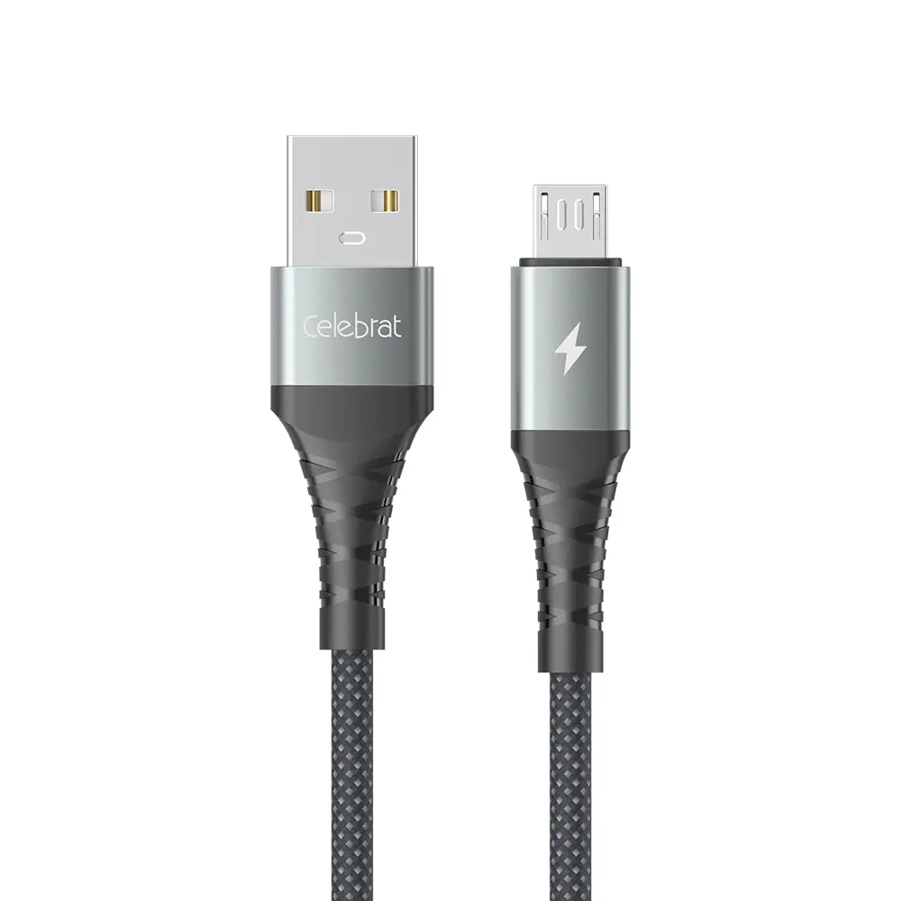 Celebrat CB-40-A-M 3A Fast Charging Braided Micro USB Cable