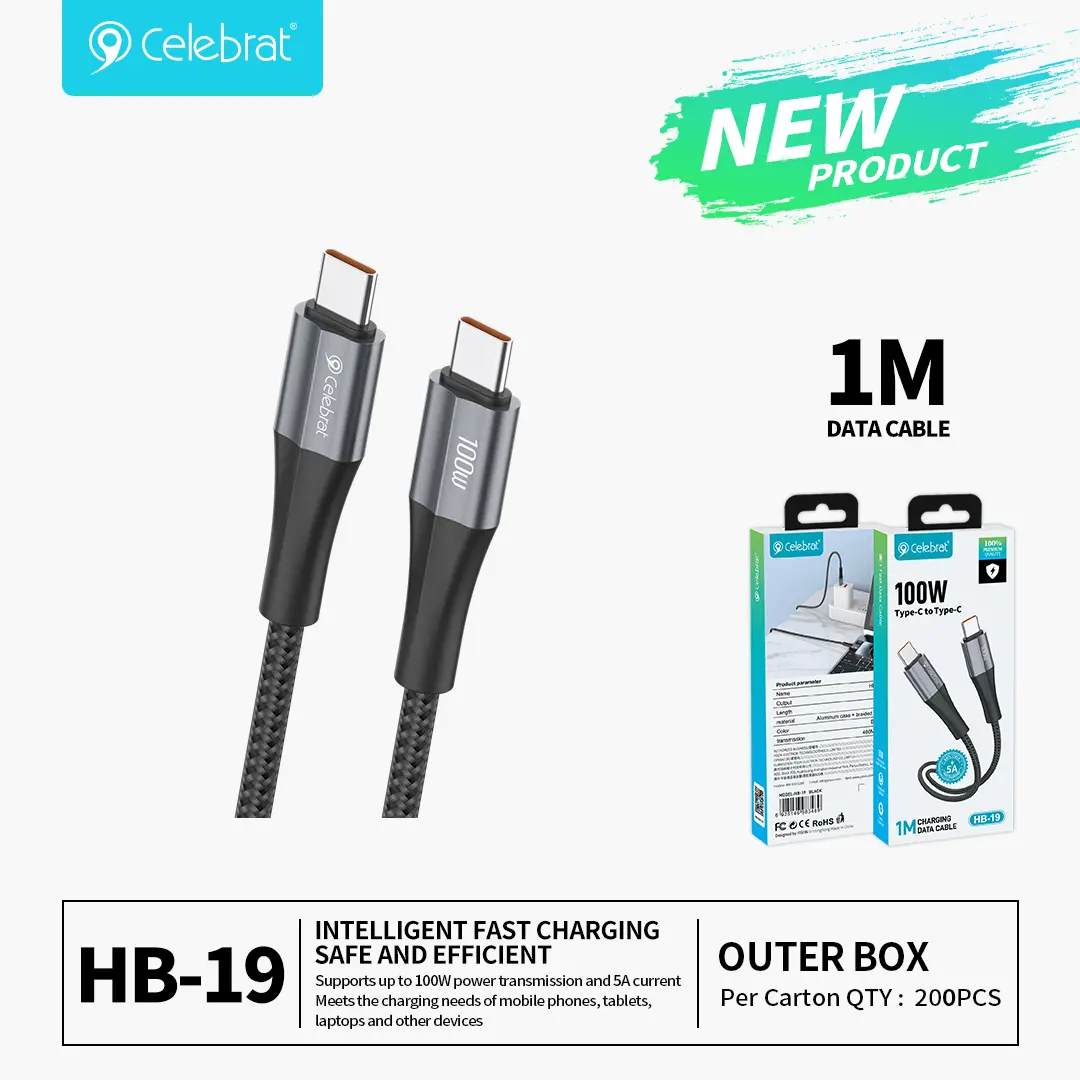 Celebrat HB-19-C-C Type-C to Type-C Braided Cable