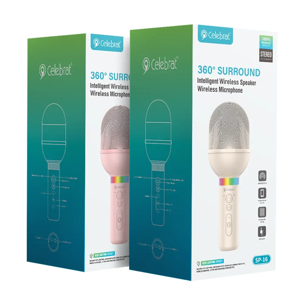 Celebrat SP-16 Wireless Karaoke Microphone Speaker